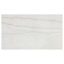 Averill 72-inch Rectangular White Marble Top Dining Table Coffee Bean