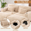 Oversized Double Chaise Lounge Sofa Bed With USB Ports And Cup Holders by Unique Piece Furniture