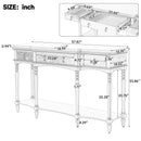 Retro Console Table With 3 Soft Close Drawers by HouseOfZazla