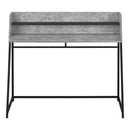 Computer Desk For Home Office, Laptop, Storage Shelves, Marble Look Contemporary & Modern