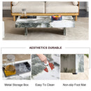 A modern and practical coffee table with black and white patterns. Made of MDF material. The fusion of elegance and natural fashion 47.2"x 23.6"x 12 "