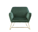 Keira - Accent Chair With Metal Base by HouseOfZazla