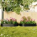 Galvanized Raised Garden Bed 8x4x1ft