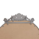 Full Body Arched Mirror With Vintage Carved Applique by HouseOfZazla