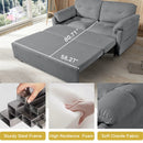 Convertible Pull Out Sofa Bed Queen Size, 3 In 1 With Side Storage by Unique Piece Furniture