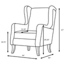 Brookridge - Wingback Accent Club Chair - Brown