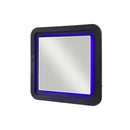 Beverly - Large Scale Wall Mirror For Dresser, Rounded Edges - Black White by Unique Piece Furniture