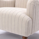 Sylvia - Striped Arm Chair - Natural by HouseOfZazla