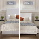 Hosford - Minimalist Upholstered Wingback Bed With Wood Base Platform