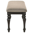 Kavita - Upholstered Dining Bench - Charcoal