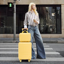 14'/20' 2-Piece ABS Spinner Wheel Luggage Set with Combination Lock