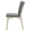 Jean - Upholstered Dining Side Chair (Set of 2) - Gray by HouseOfZazla