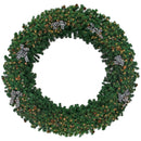 8FT Pre-Lit Premier Pine Fir Christmas Wreath