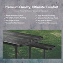 8ft Rectangle Picnic Table With Umbrella Hole