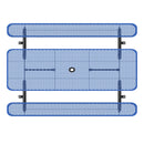 8ft Rectangle Picnic Table With Umbrella Hole