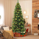 6/7/8 Feet Pre-Lit Artificial Christmas Tree with 300/400/500 LED Lights by LJGDeals