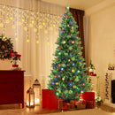 6/7/8 Feet Pre-Lit Artificial Christmas Tree with 300/400/500 LED Lights by LJGDeals