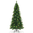 6/7/8 Feet Pre-Lit Artificial Christmas Tree with 300/400/500 LED Lights by LJGDeals