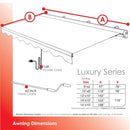 Advaning Luxury Series Fully-Assembled Retractable Sun Shade Canopy Awning (SAK31549)