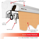 Advaning Luxury Series Fully-Assembled Retractable Sun Shade Canopy Awning (SAK31549)