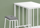 3 Piece Dining Set, Counter Height, Rectangular, Small, Contemporary & Modern