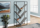 3-Tier Contemporary Bookshelf with Reclaimed Wood Finish