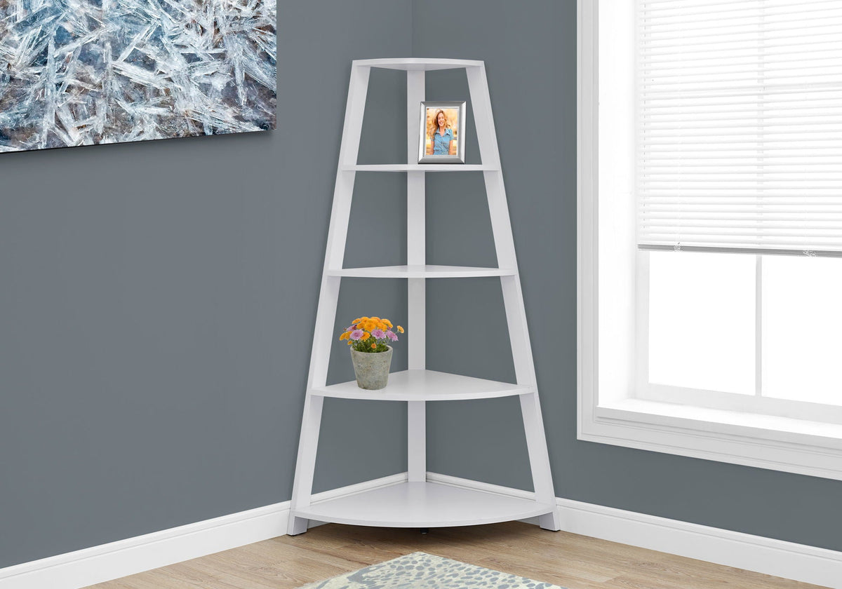 4-Tier Corner Bookshelf, Modern & Contemporary Style, photo 6 of 8