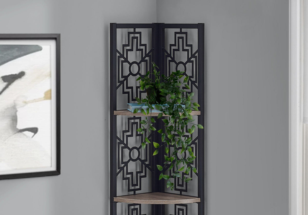 4 Tier Corner Bookshelf Bookcase for Office, Transitional Style, photo 7 of 12