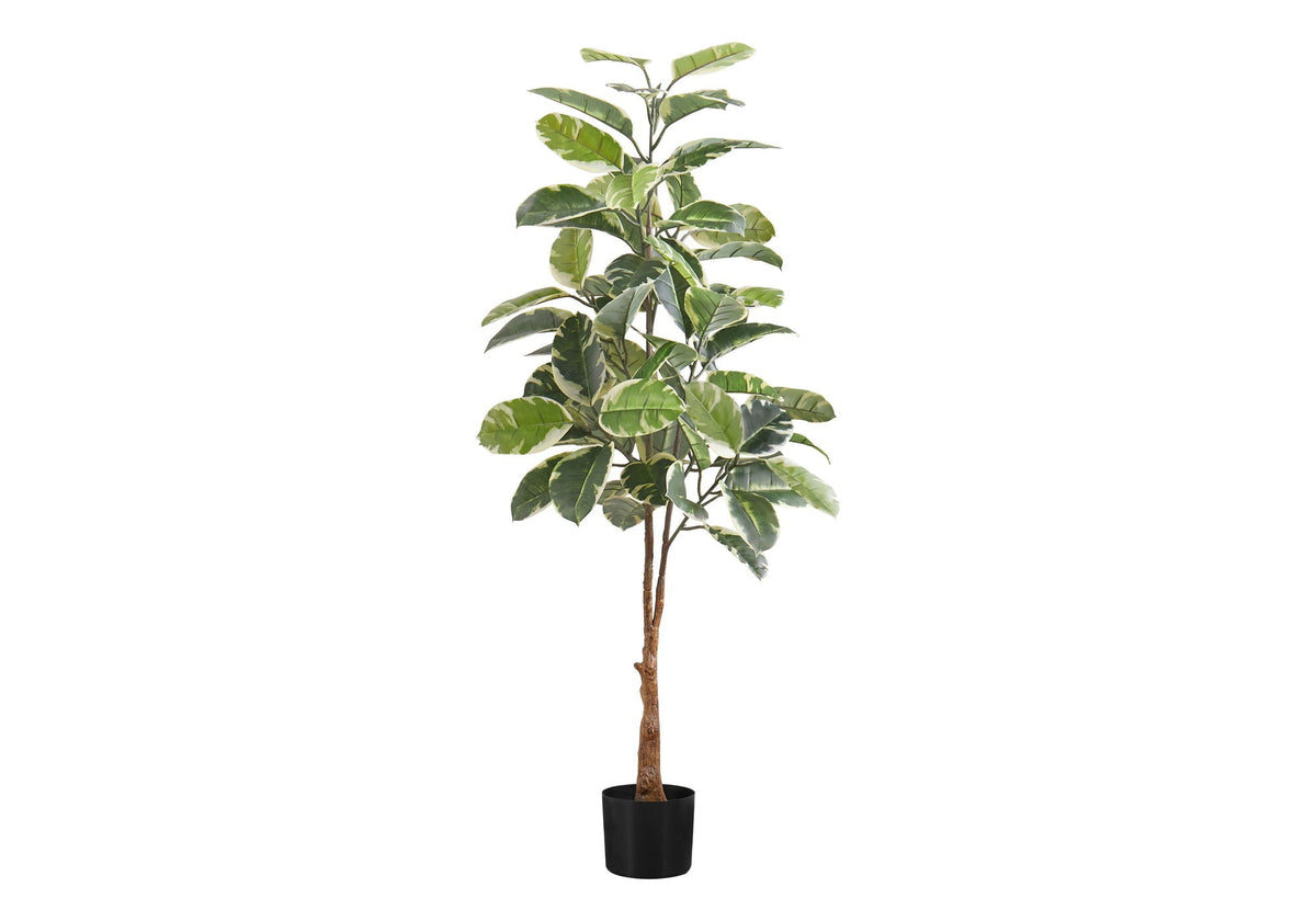 52" Tall Artificial Rubber Tree Indoor Plant, photo 2 of 4
