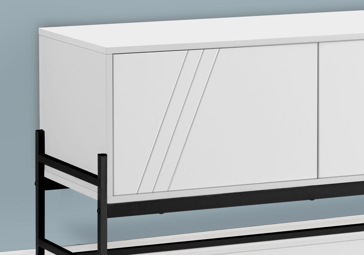 Contemporary 60-Inch TV Stand Console with Storage Cabinet, photo 3 of 8