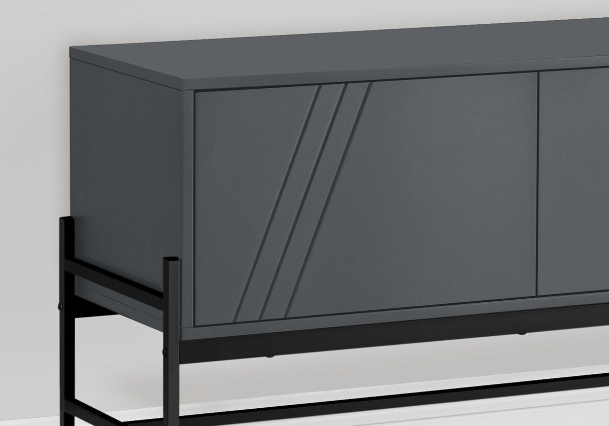 Contemporary 60-Inch TV Stand Console with Storage Cabinet, photo 7 of 8