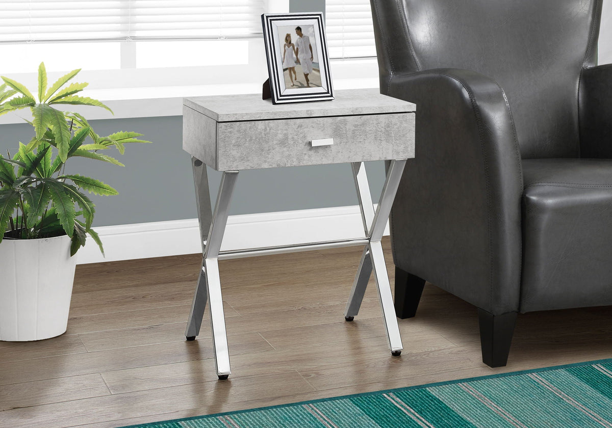 Accent Side X Table With Storage Drawer, photo 4 of 16