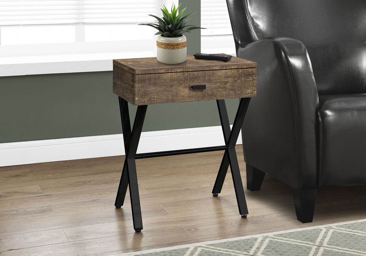 Accent Side X Table With Storage Drawer, photo 2 of 16