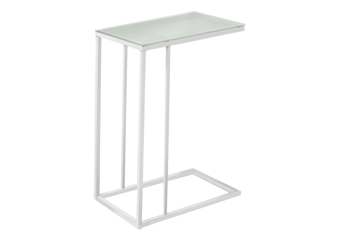 Accent Table, C-Shaped with Tempered Glass - Contemporary & Modern, photo 9 of 12
