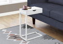 Accent Table, C - Shaped Contemporary Elegant Design