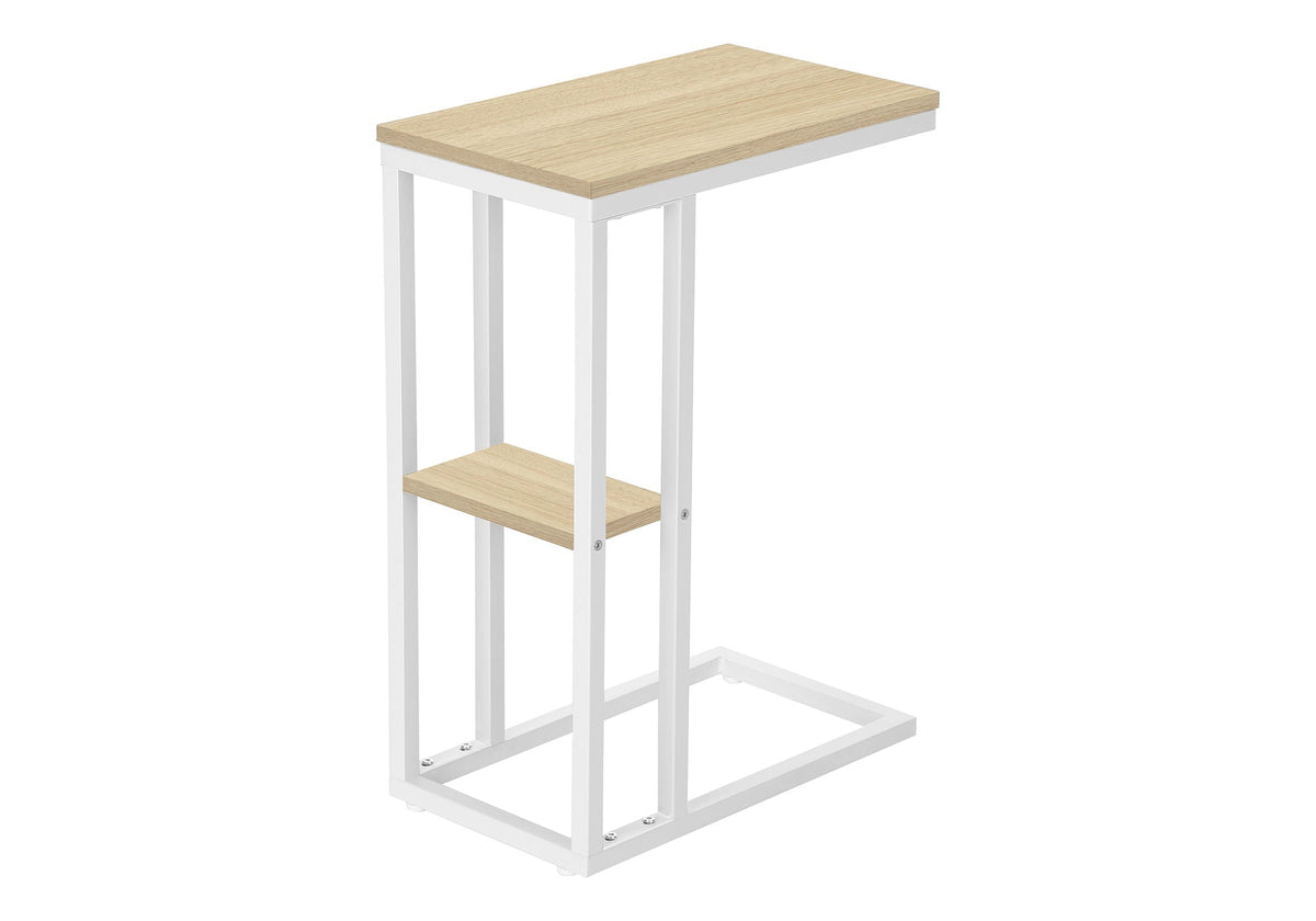 Accent Table, C-Shaped, Marble Look Contemporary & Modern Convenient Design, photo 12 of 20