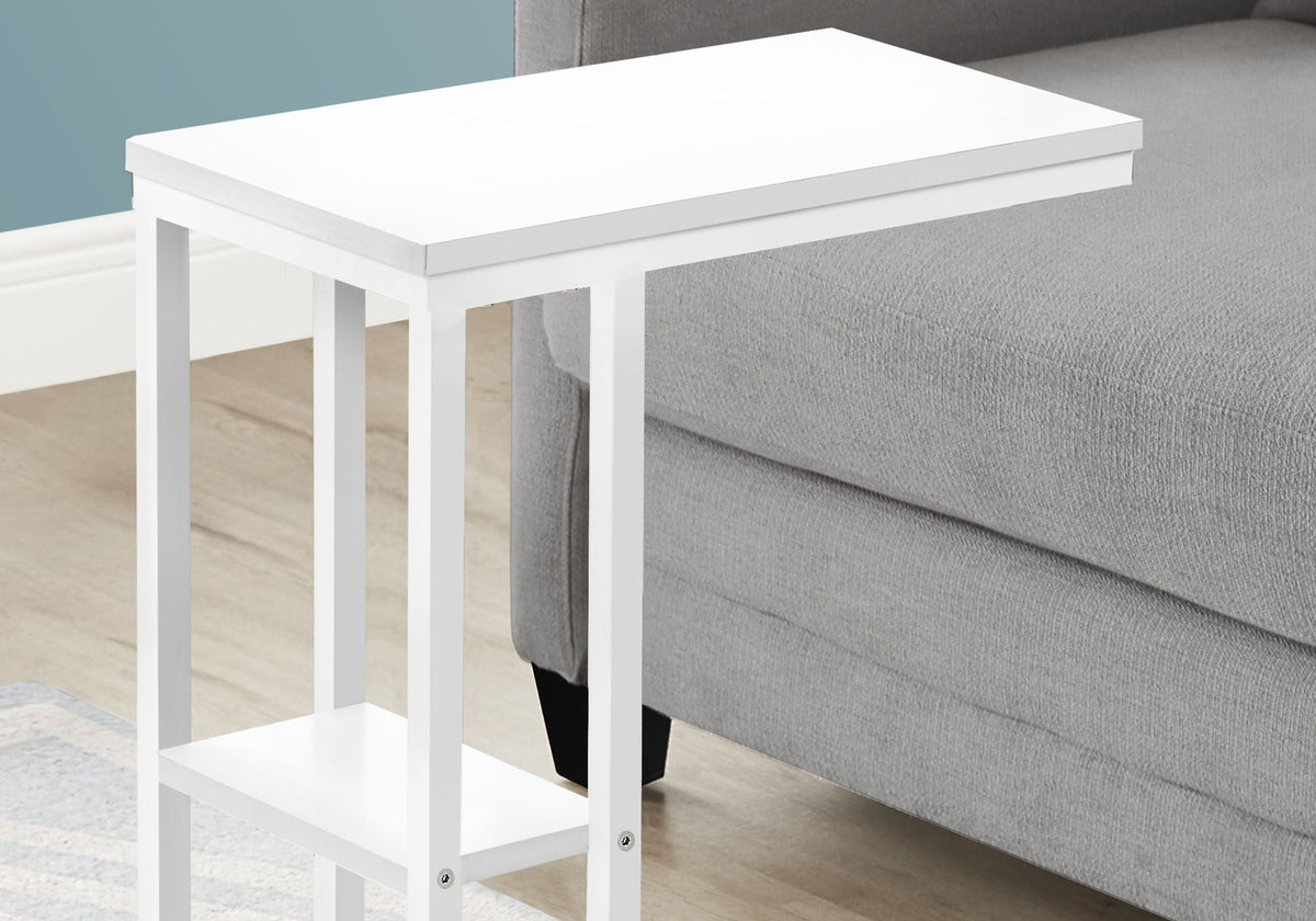 Accent Table, C-Shaped, Marble Look Contemporary & Modern Convenient Design, photo 15 of 20