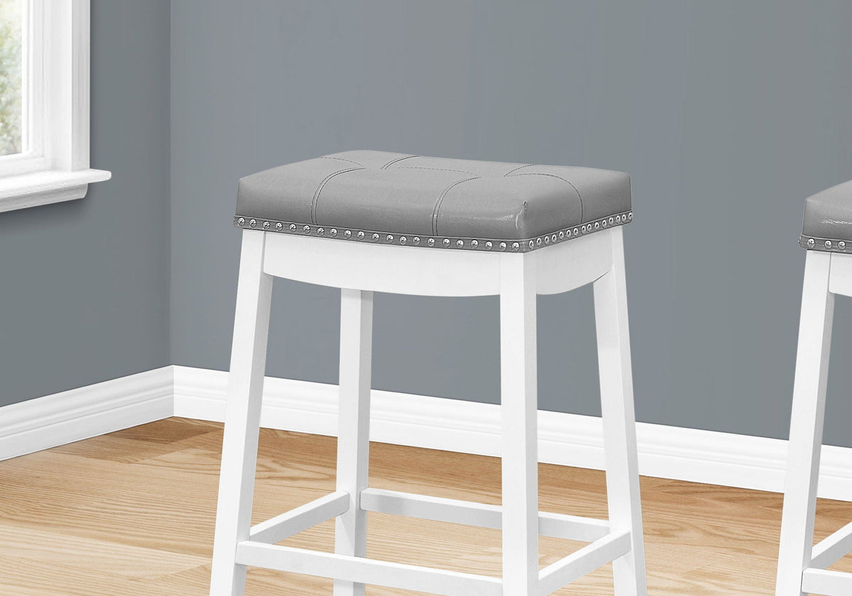 Comfortable Bar Stool, Bar Height, Saddle Seat, Transitional (Set of 2), photo 4 of 4