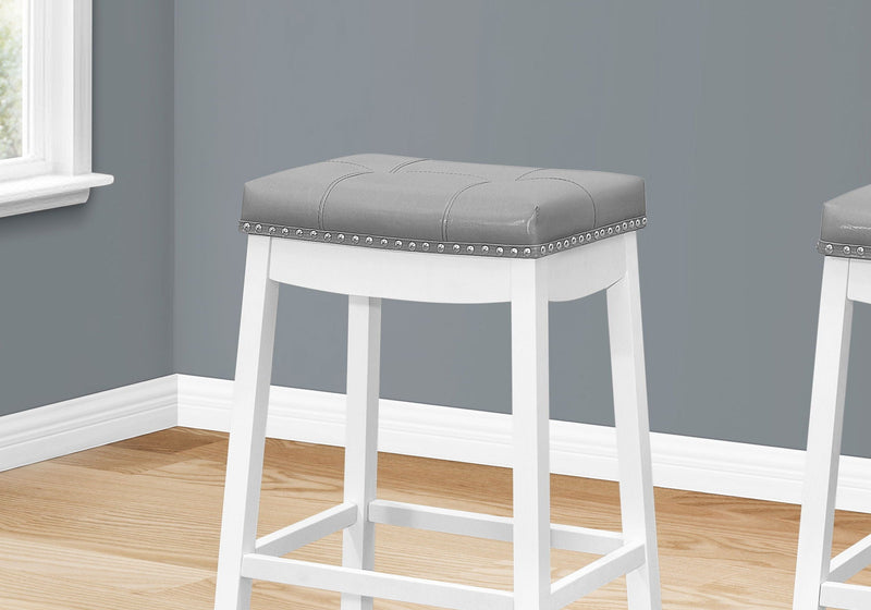 Comfortable Bar Stool, Bar Height, Saddle Seat, Transitional (Set of 2), photo 4 of 4