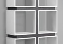 Contemporary 5-Tier White Bookshelf