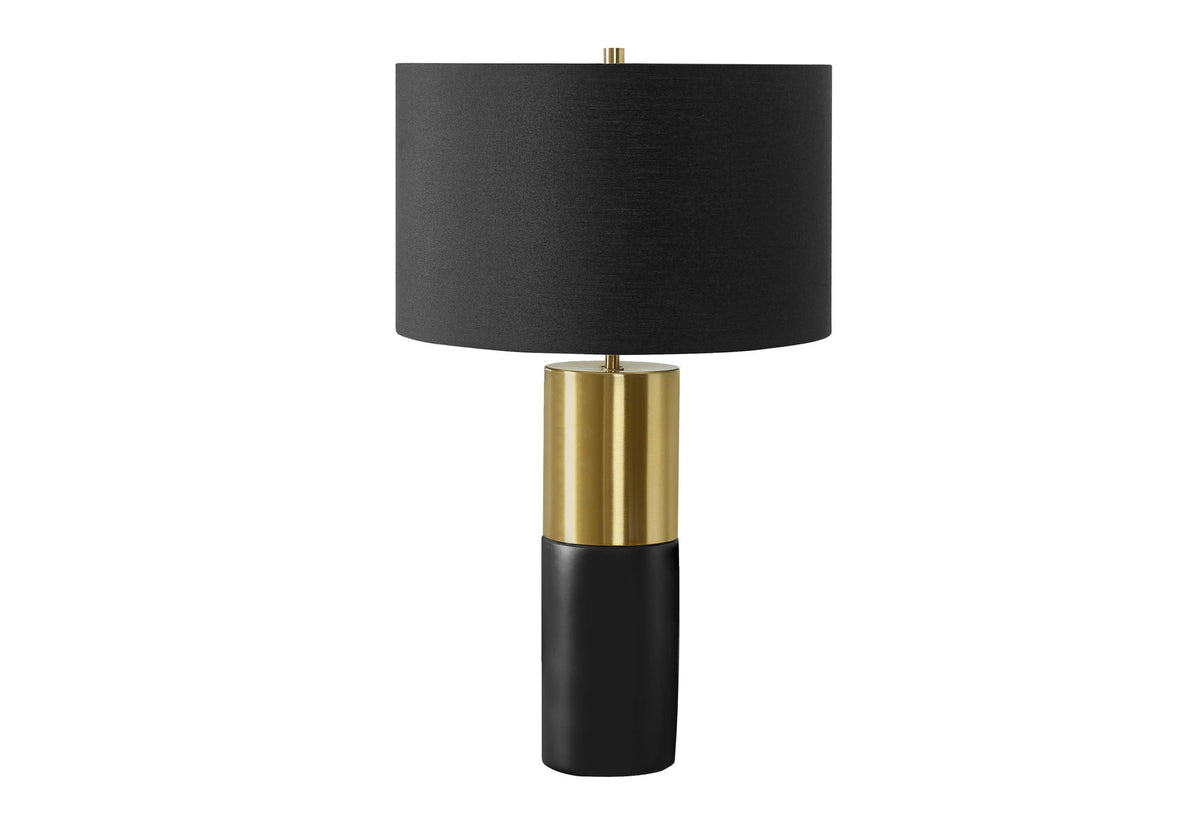 Lighting, Table Lamp, Concrete, Contemporary - Black / Gold, photo 2 of 4