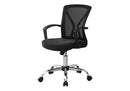 Office Chair with Adjustable Height and Swivel - Ergonomic Contemporary Design