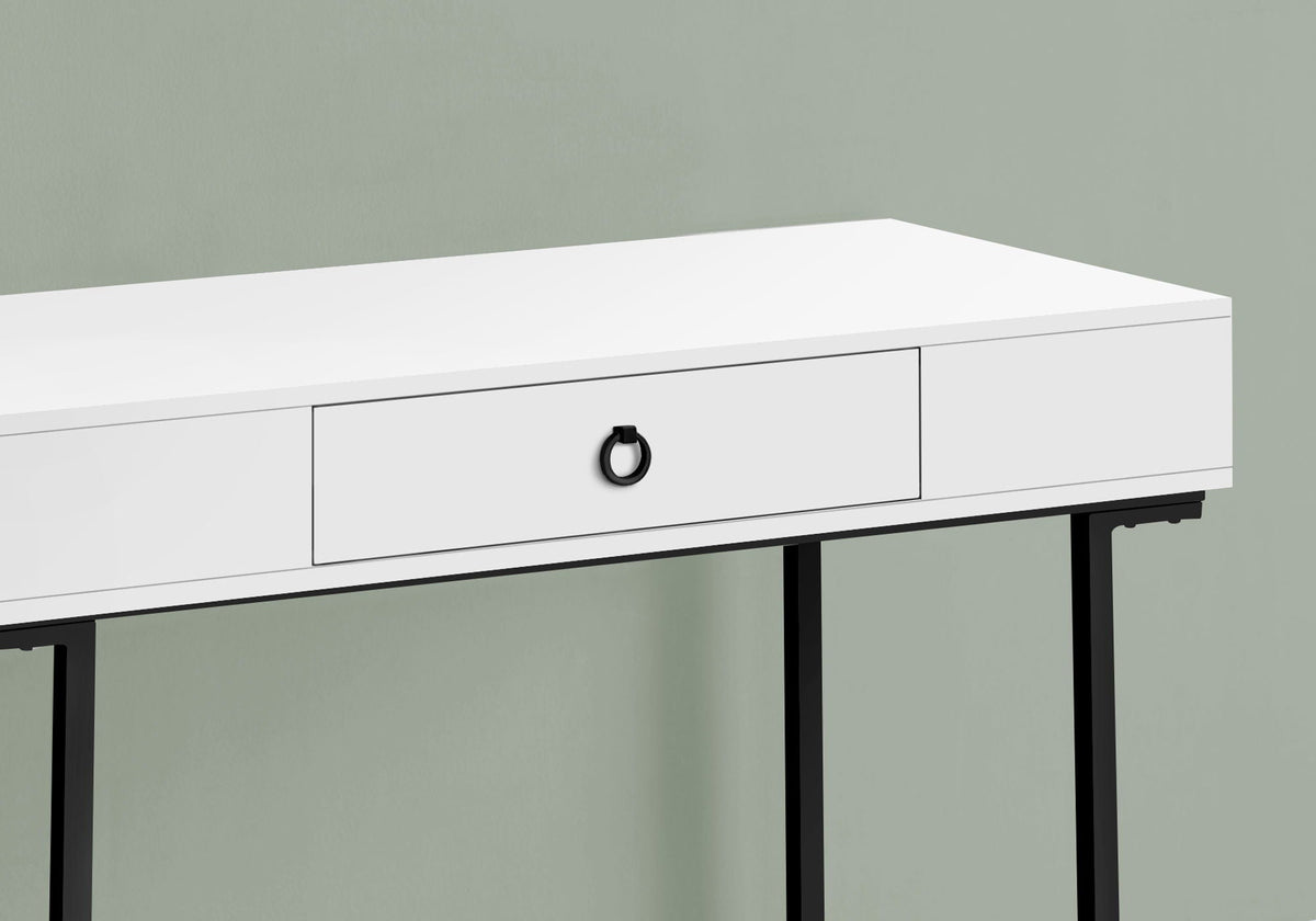 Computer Desk For Home Office, Glossy, Storage Drawer, photo 8 of 8