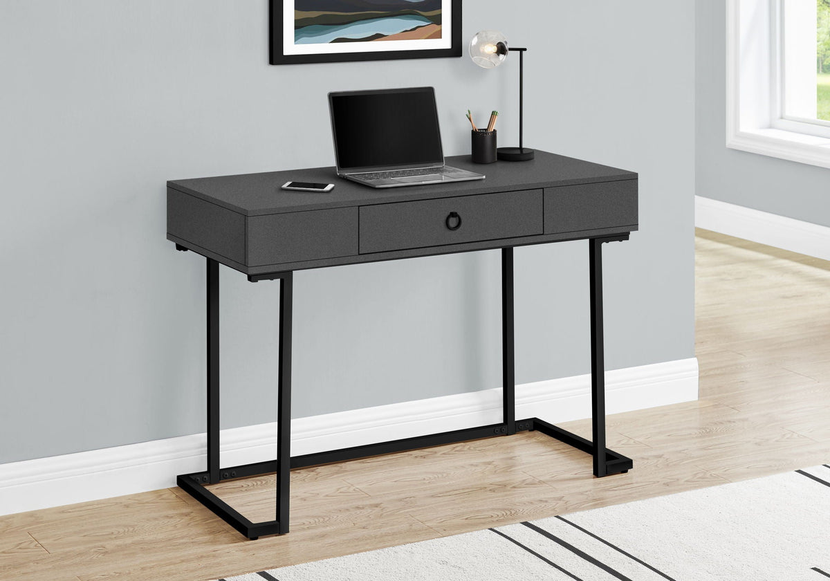 Computer Desk For Home Office, Glossy, Storage Drawer, photo 2 of 8