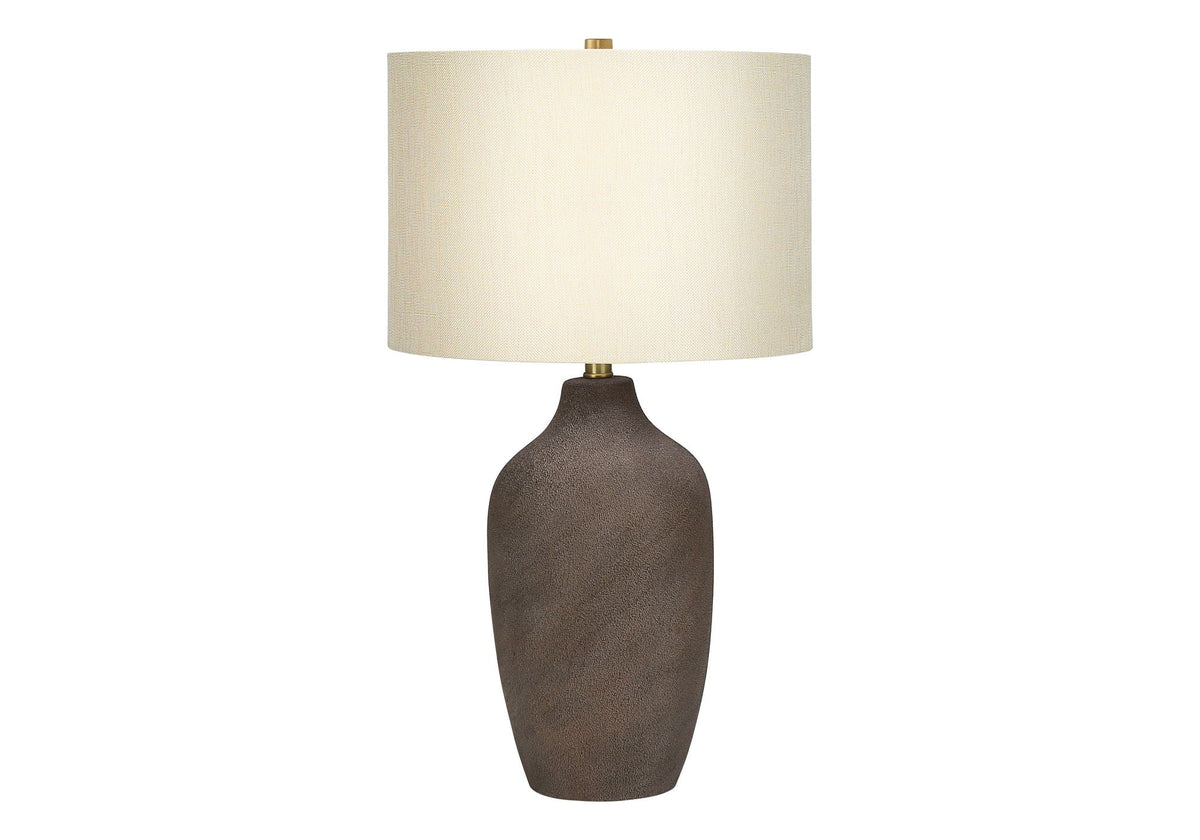 Lighting, Table Lamp, Ceramic, Resin, Contemporary - Gray, photo 4 of 4