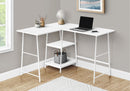 L-Shape Computer Desk with Storage Shelves