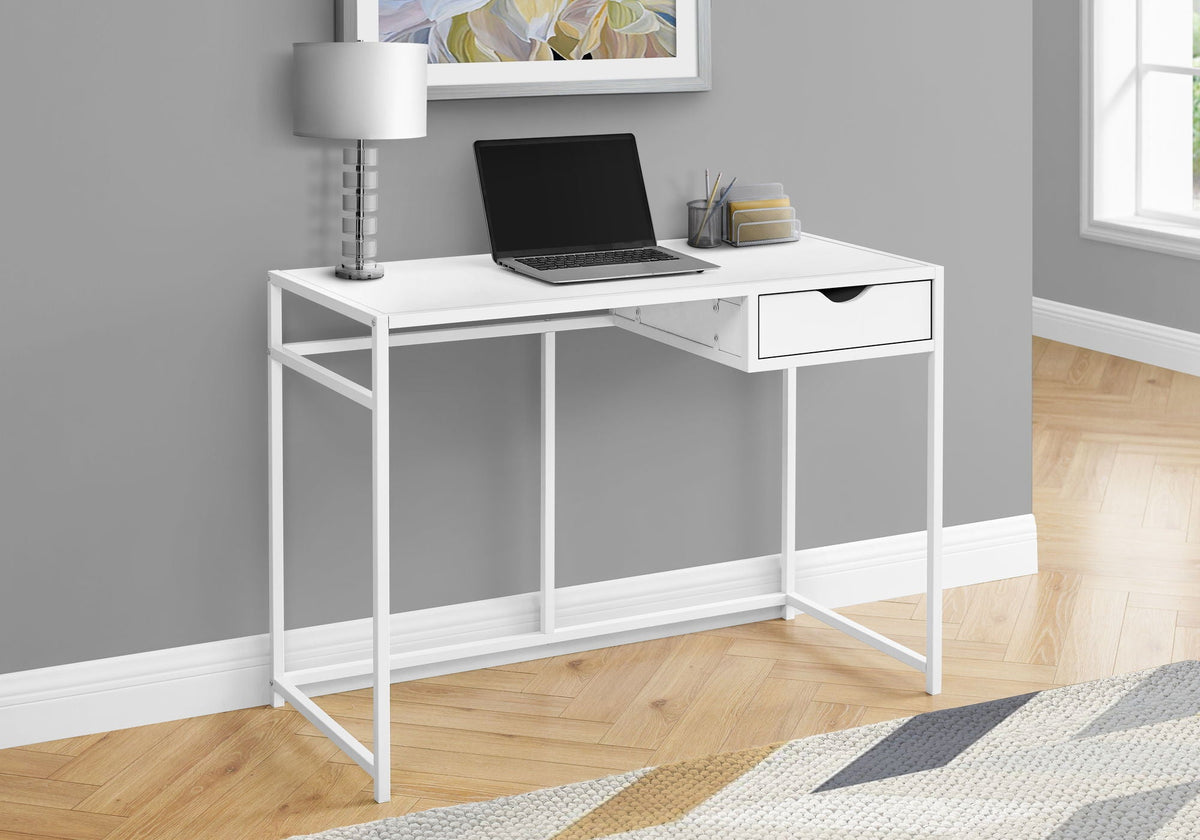 Computer Desk For Home Office, 1 Storage Drawer, Contemporary & Modern, photo 6 of 16
