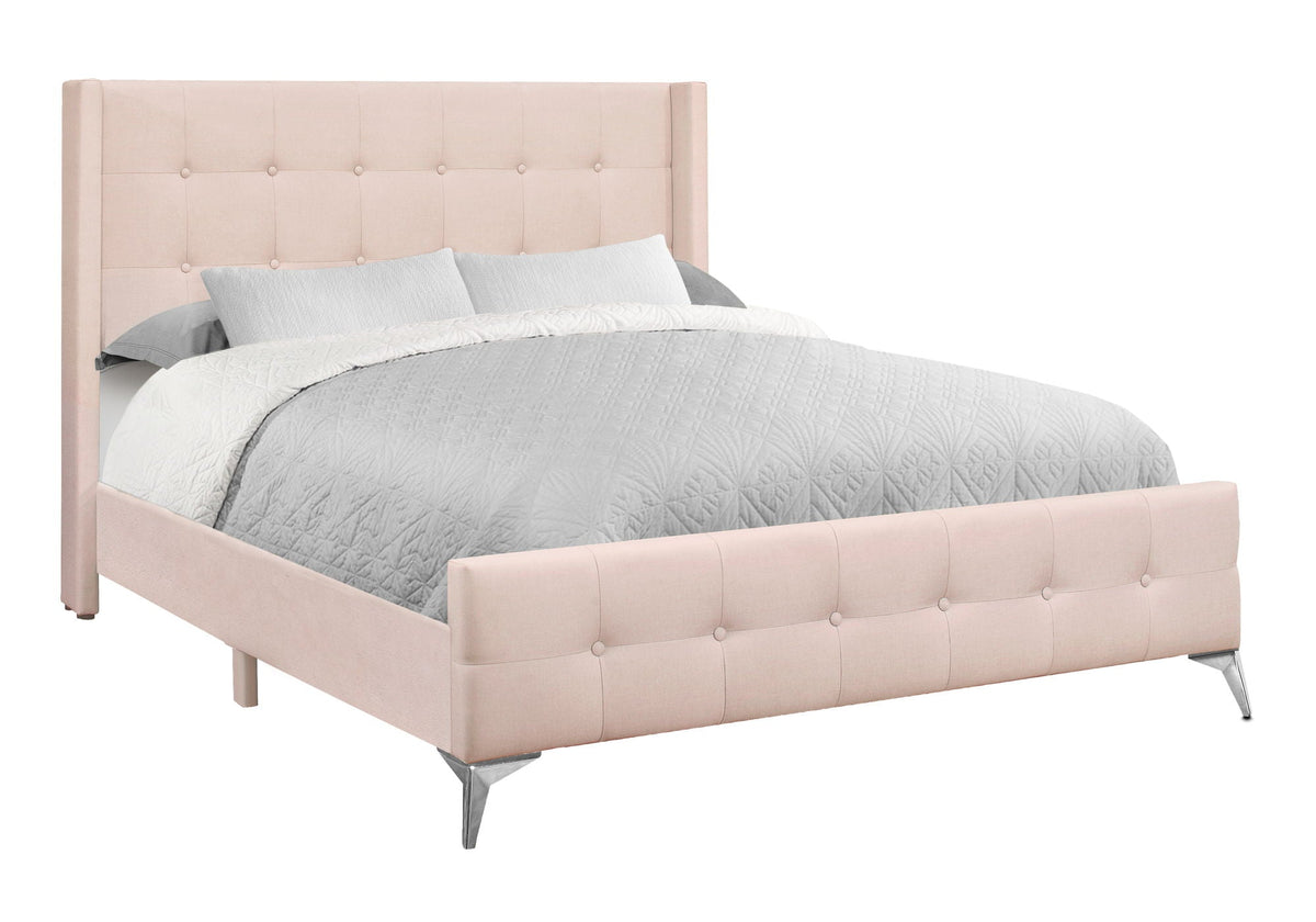 Queen Size Bed Upholstered - Pink, photo 2 of 4