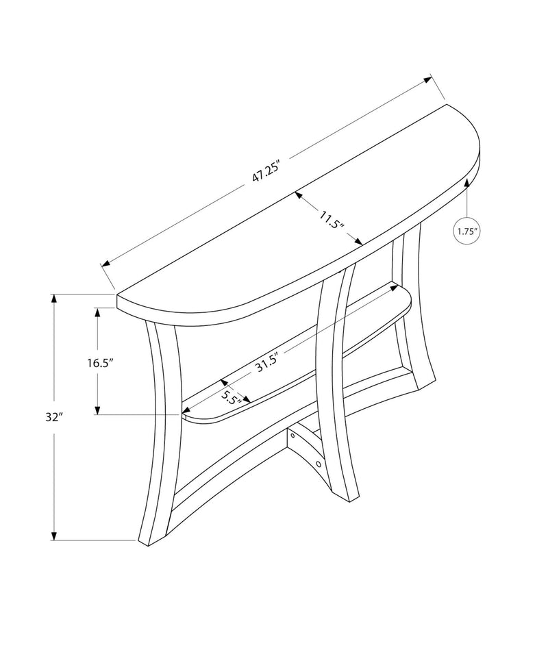Accent Console Table For Entryway, Stylish - Taupe, photo 4 of 4