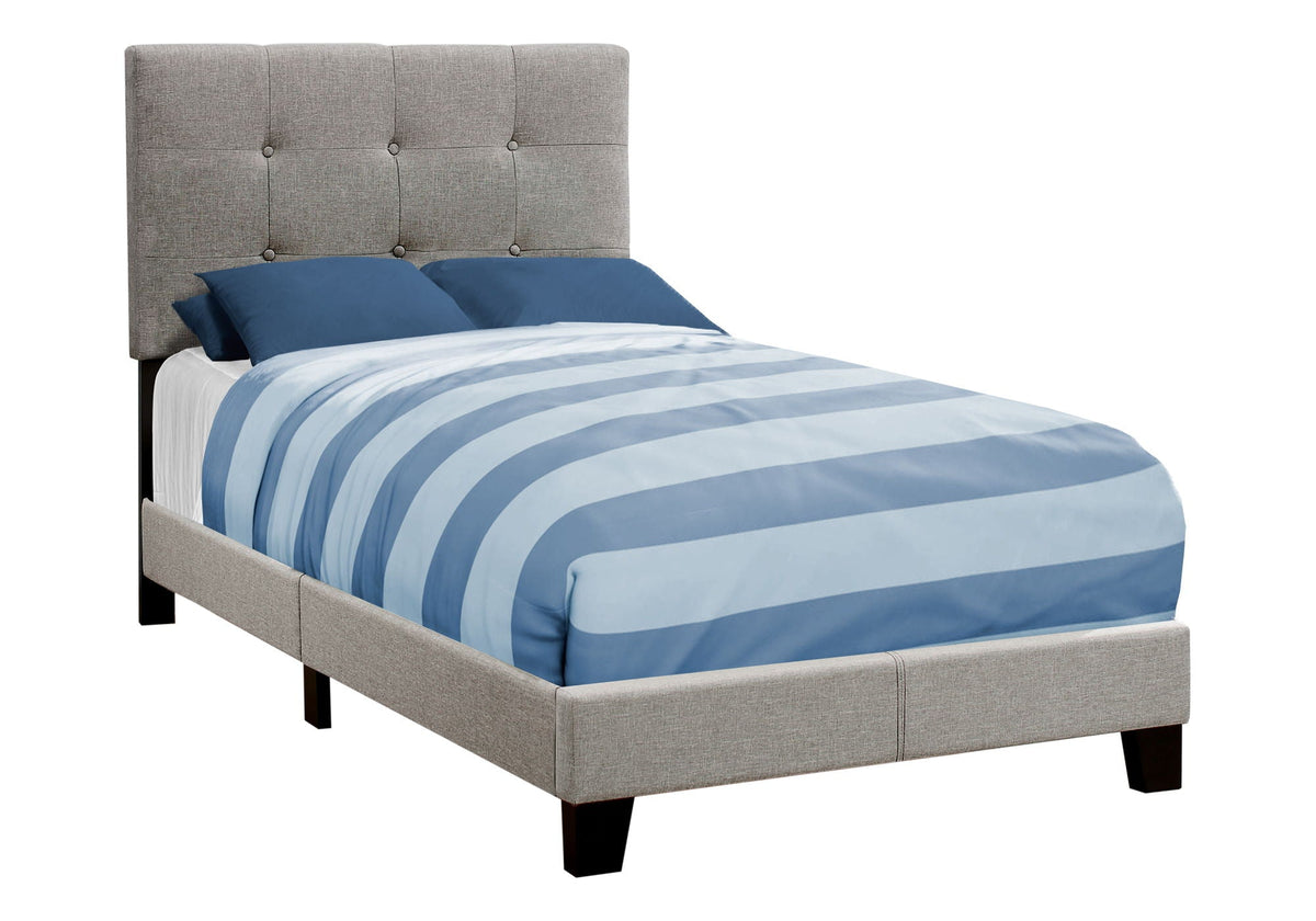 Transitional Upholstered Bed Frame, photo 35 of 40